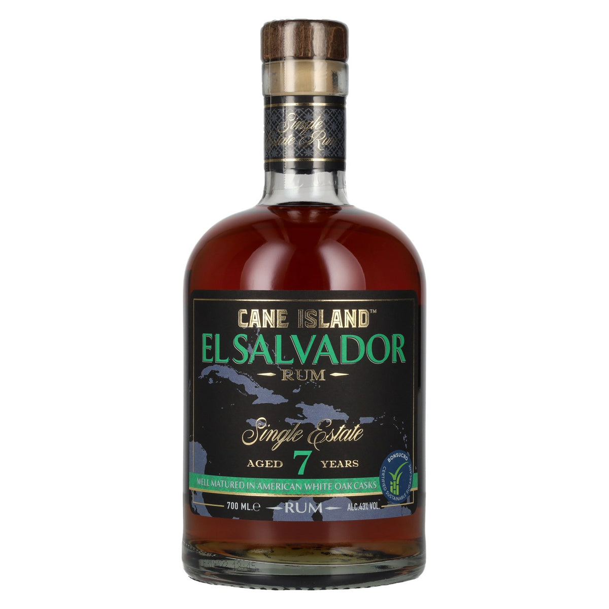 Cane Island EL SALVADOR 7 Years Old Single Estate Rum 43% vol. 0,7 l