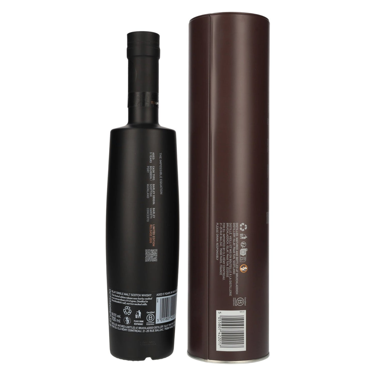 Octomore EDITION: 17.2 Super Heavily Peated Islay Single Malt, uitgave 2026, 59,5% vol., 0,7 l in blikken doos