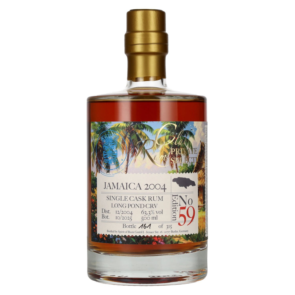Rum Club PRIVATE SELECTION Jamaica Single Cask Rum Edition 59 2004 63,3% vol. 0,5 l