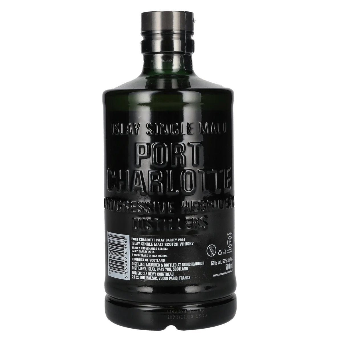 Port Charlotte ISLAY BARLEY Heavily Peated Islay Single Malt 2014 50% ABV 0.7l