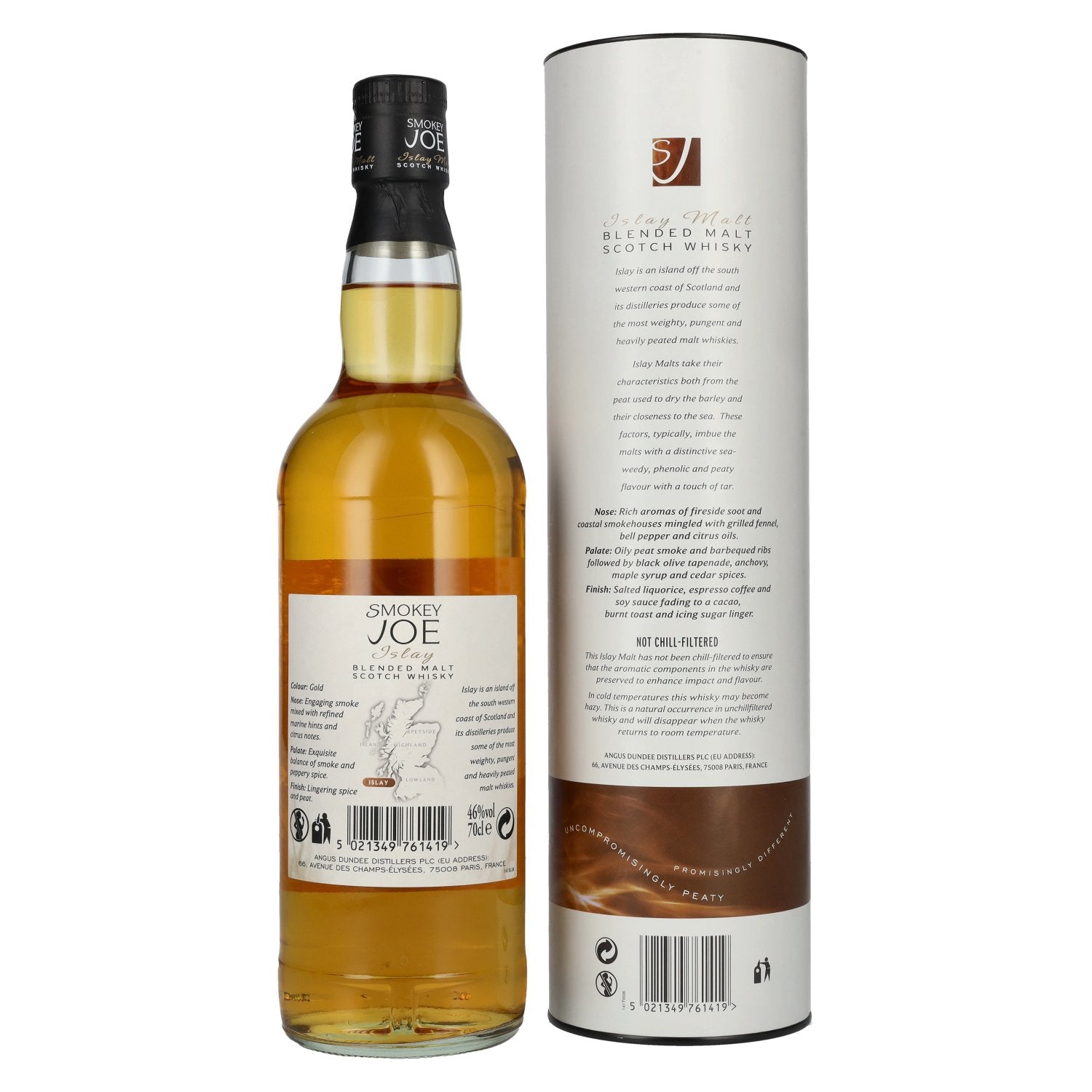 Smokey Joe Islay Blended Malt Scotch Whisky 46% Vol. 0,7l in Geschenkbox