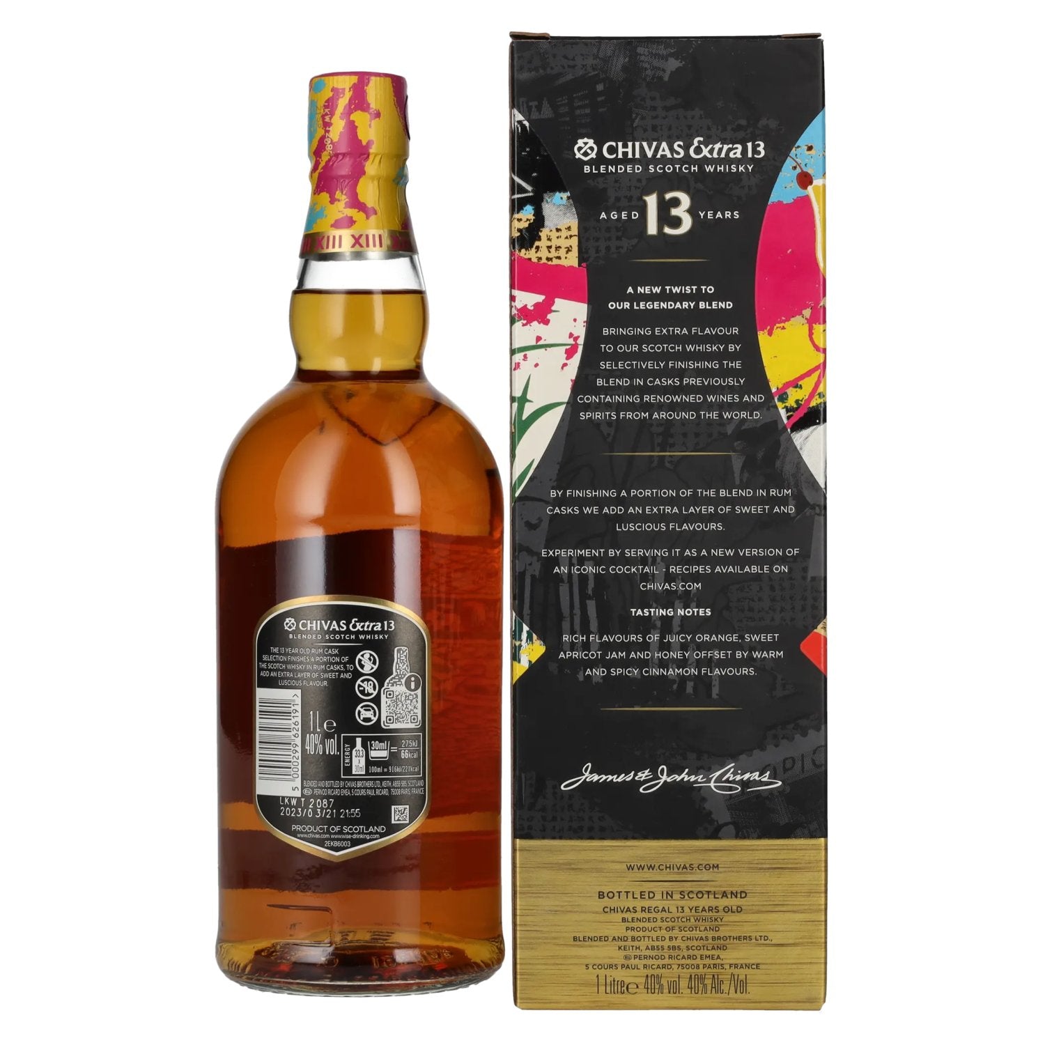 Chivas Regal EXTRA 13 Years Old RUM CASK Selection Blended Scotch Whisky 40% Vol. 1l in Geschenkbox