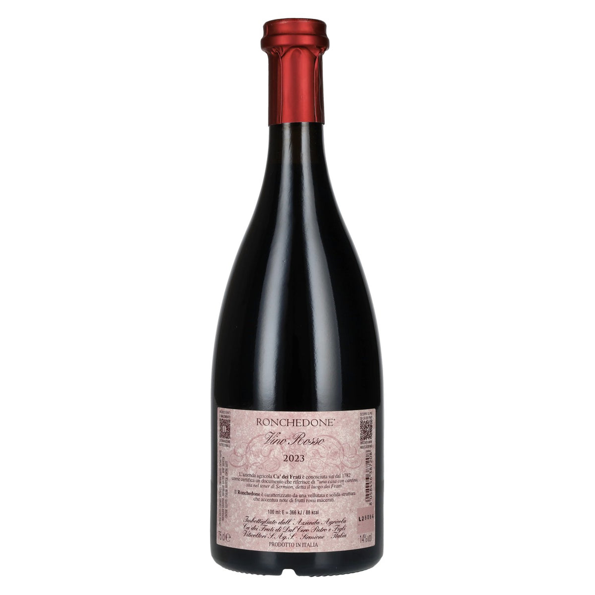 Cà dei Frati Ronchedone Red Wine 2023 14% ABV 0.75 l