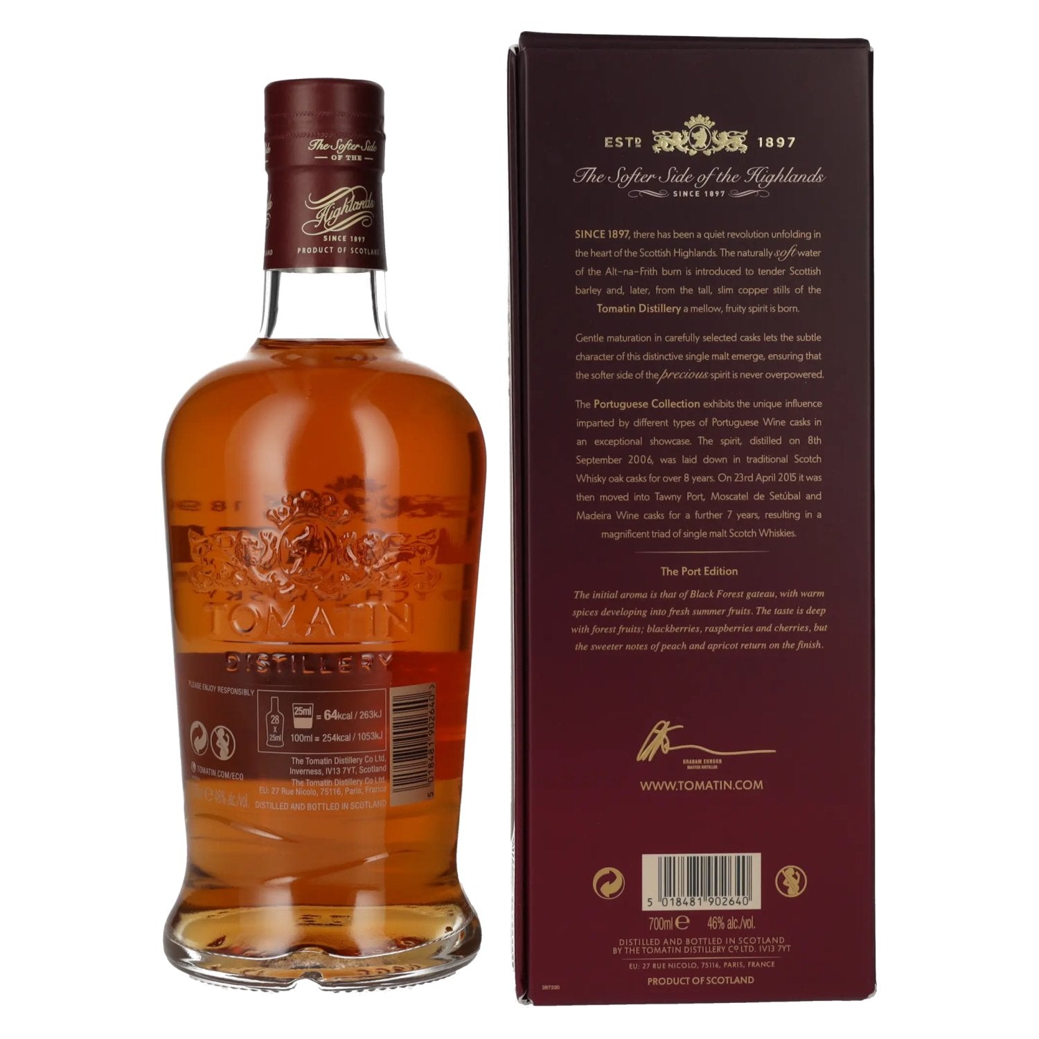 Tomatin 15 Years Old Portuguese Collection PORT CASKS 2006 46% Vol. 0,7l in gift box