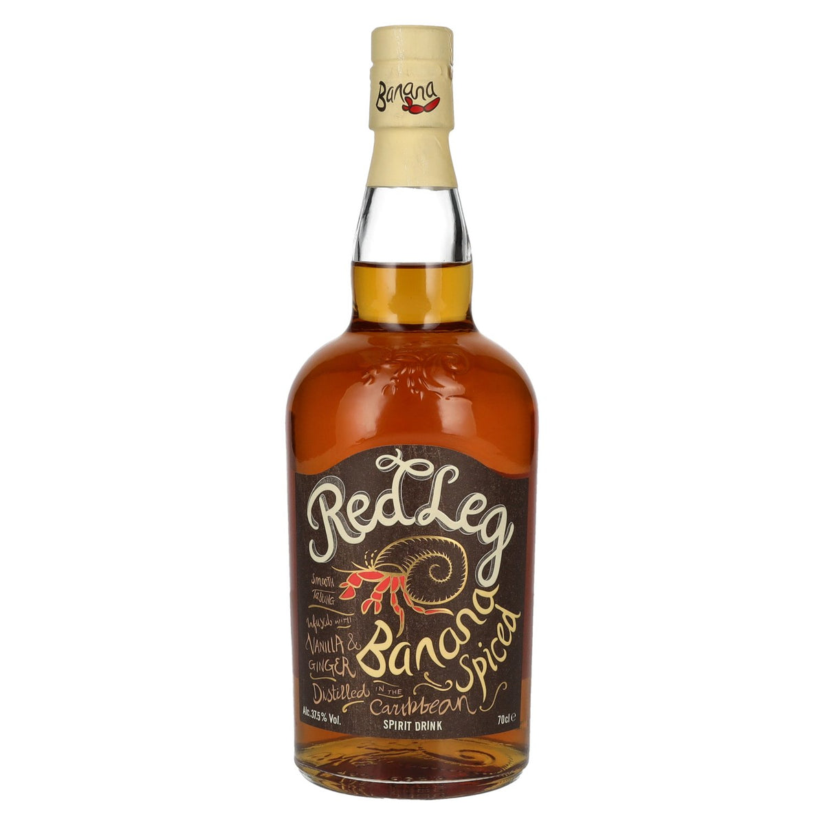RedLeg Banana Spiced Rum 37.5% ABV 0.7l