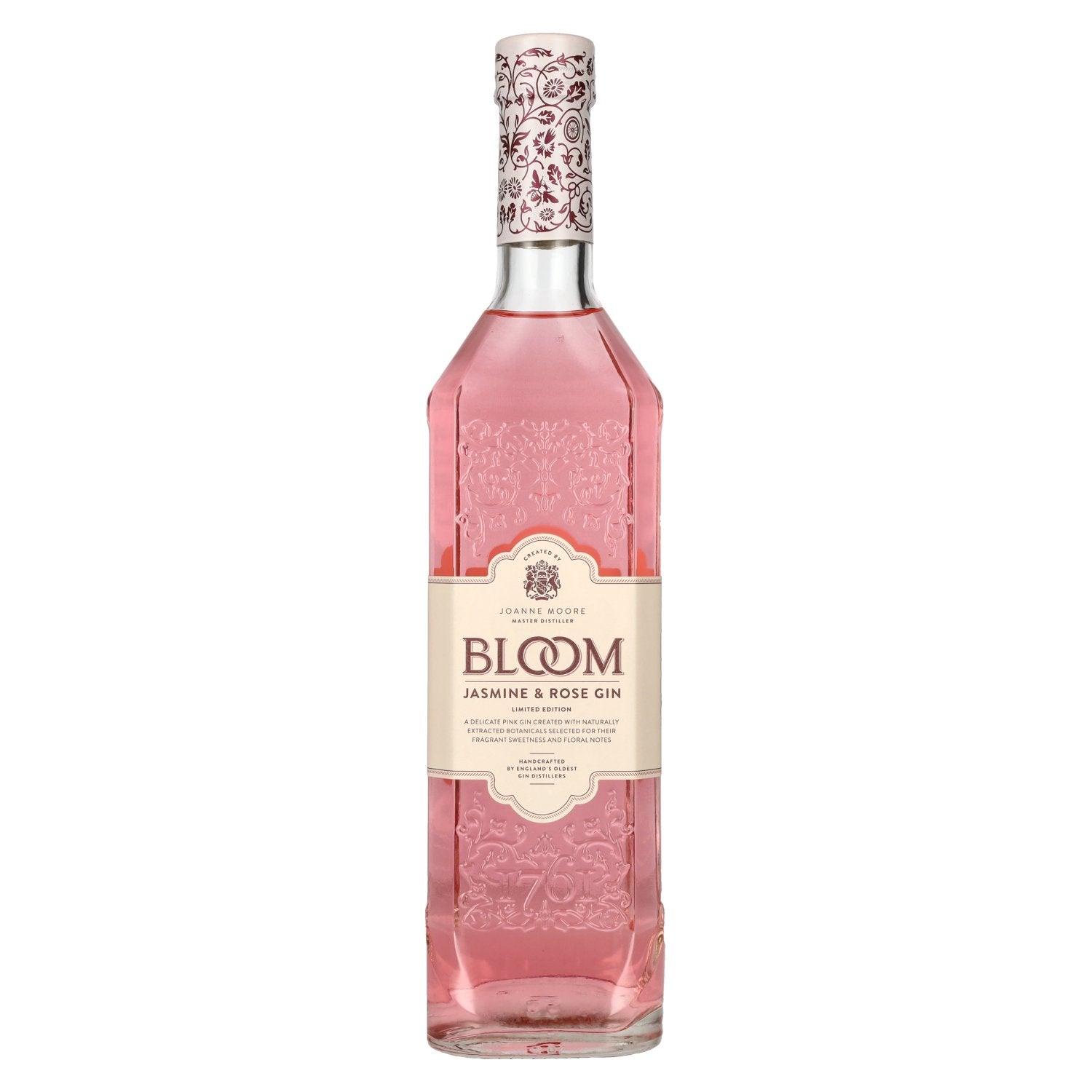 Bloom JASMINE &amp; ROSE GIN Édition limitée 40% vol. 0,7l