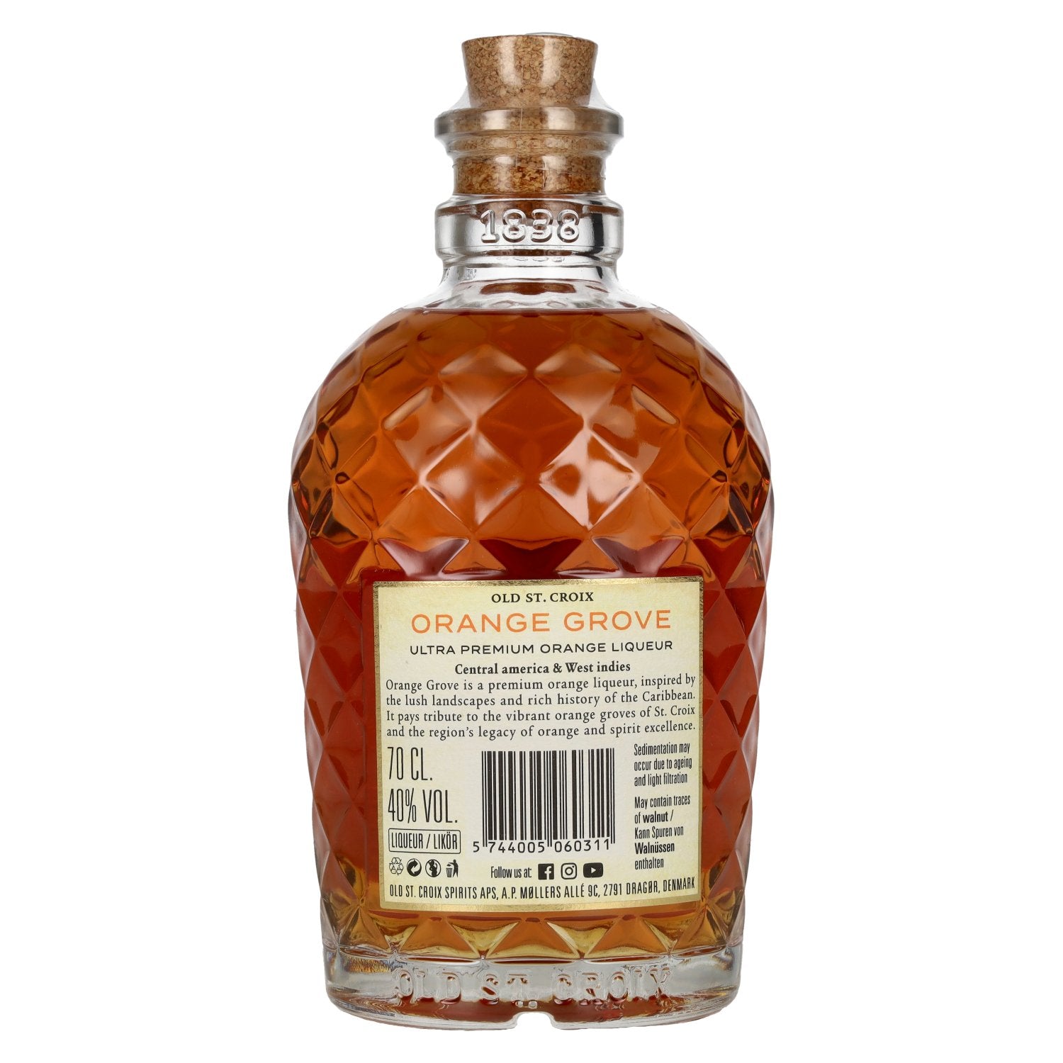 Old St. Croix A.H. Riise ELIXIR Orange Grove Liqueur 40% Vol. 0,7l