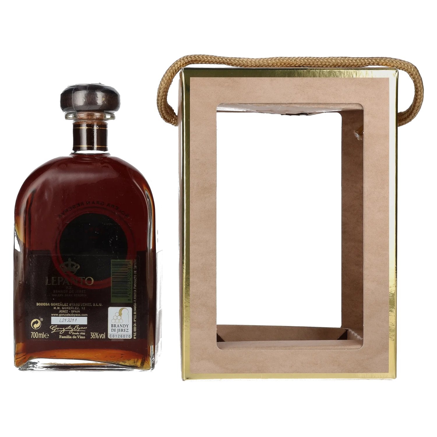 Lepanto P.X. Solera Gran Reserva Brandy de Jerez 36% Vol. 0,7l in gift box