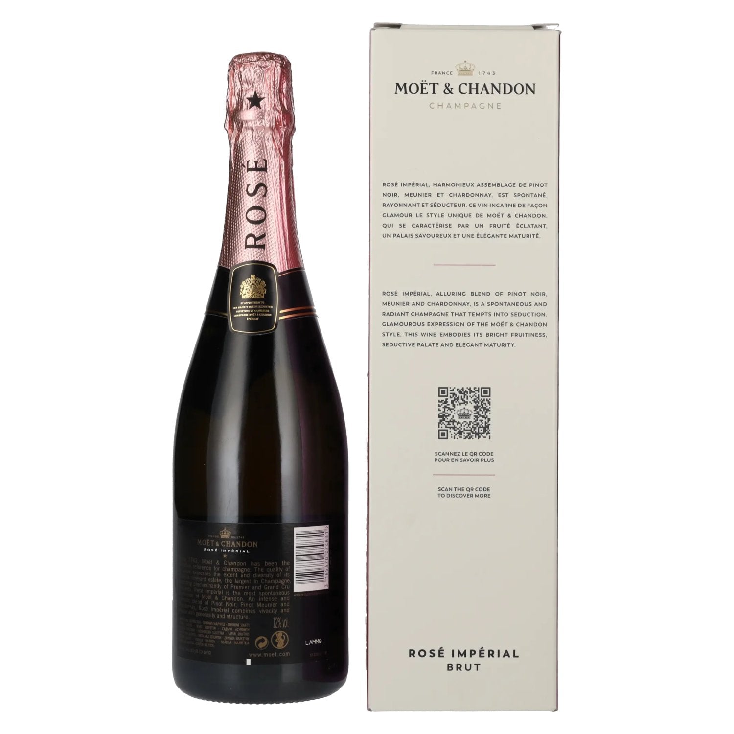 Moët & Chandon Champagne ROSÉ IMPÉRIAL Brut Love 12% Vol. 0,75l in Geschenkbox