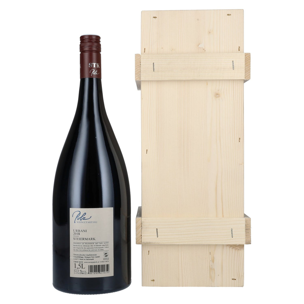 Polz Urbani Styria 2018 12.5% ABV 1.5l in a wooden crate