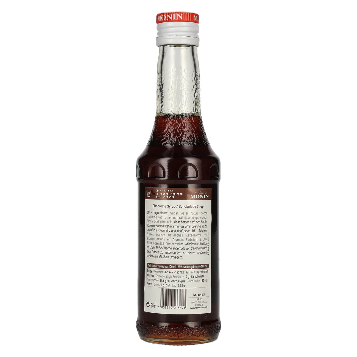 Le Sirop de Monin SCHOKOLADE 0,25l MHD 30/09/2026