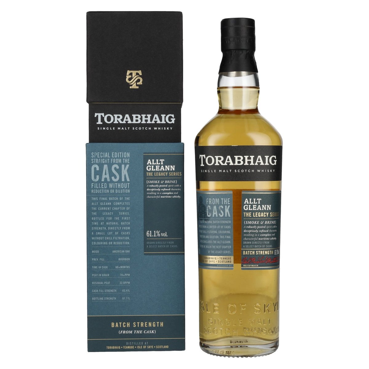 Torabhaig ALLT GLEANN The Legacy Series BATCH STRENGTH Single Malt 61,1% vol. 0,7 l in geschenkverpakking