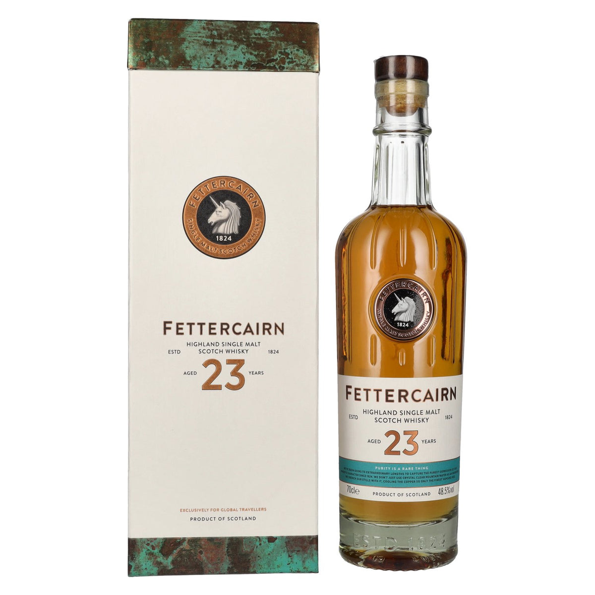 Fettercairn 23-Year-Old Highland Single Malt Scotch Whisky, 48.5% ABV, 0.7 litres, in a gift box