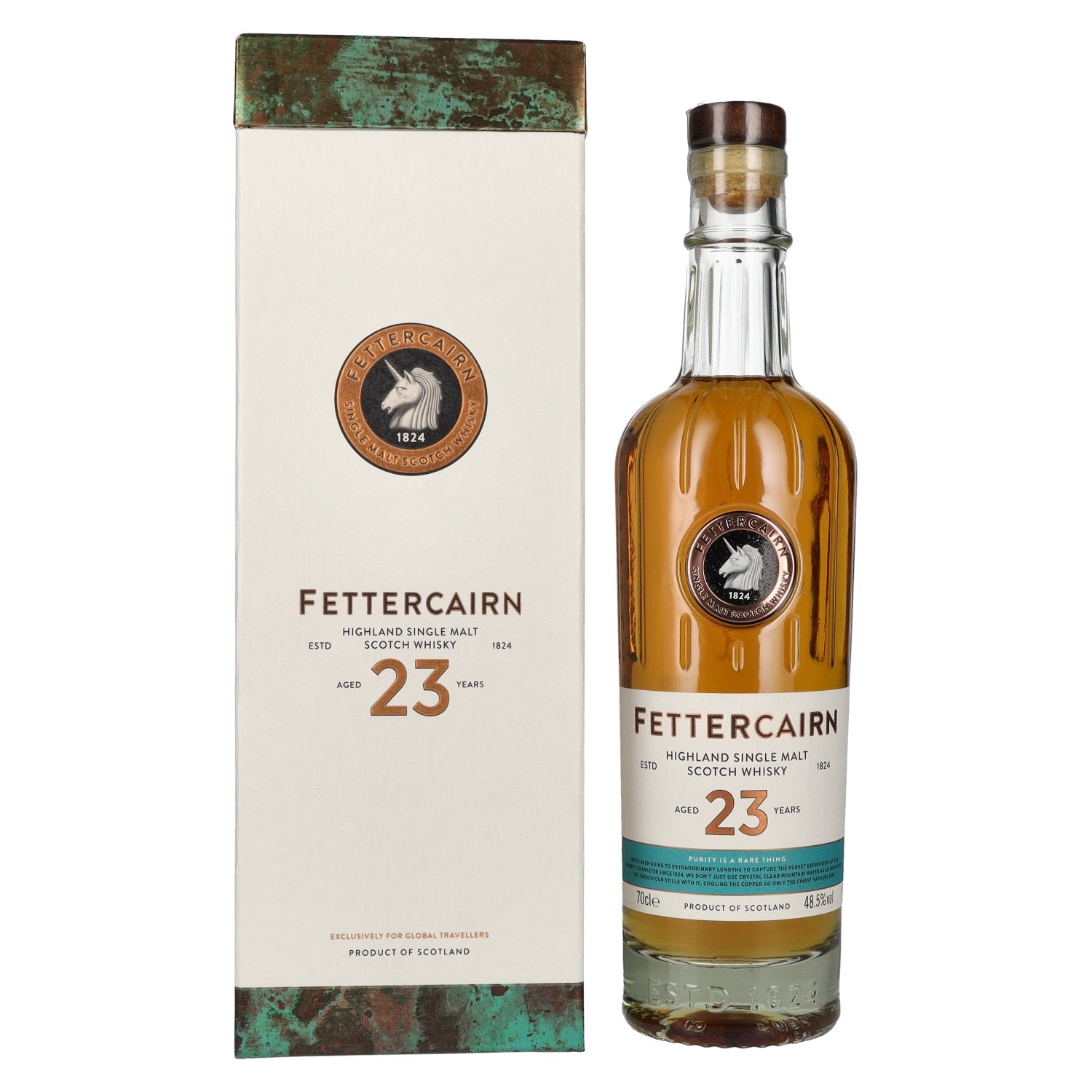 Fettercairn Whisky 23 Years Old Highland Single Malt Scotch Whisky 48,5% Vol. 0,7l in gift box
