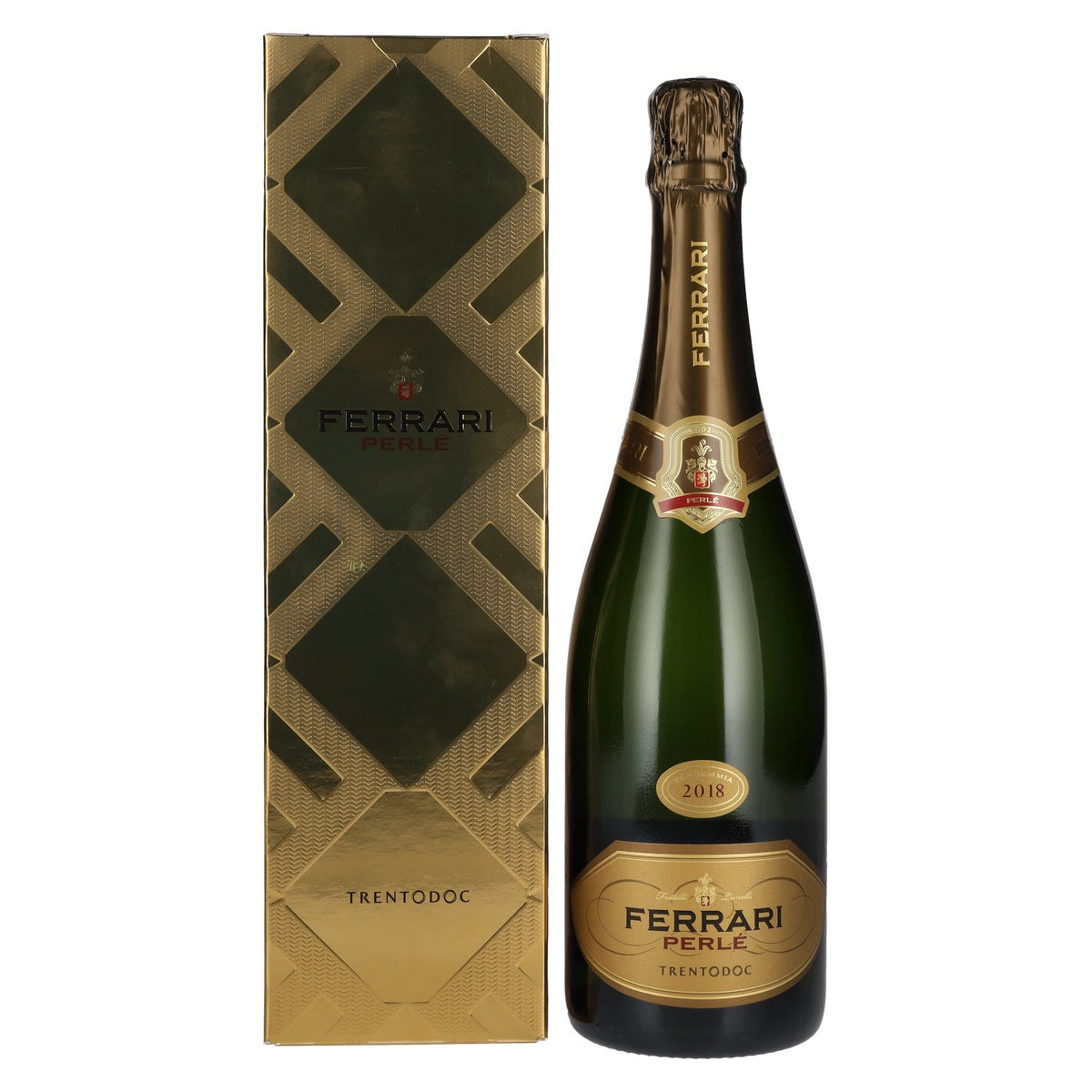 Ferrari PERLÉ Brut 2018 12,5 % vol. 0,75 l dans un coffret cadeau