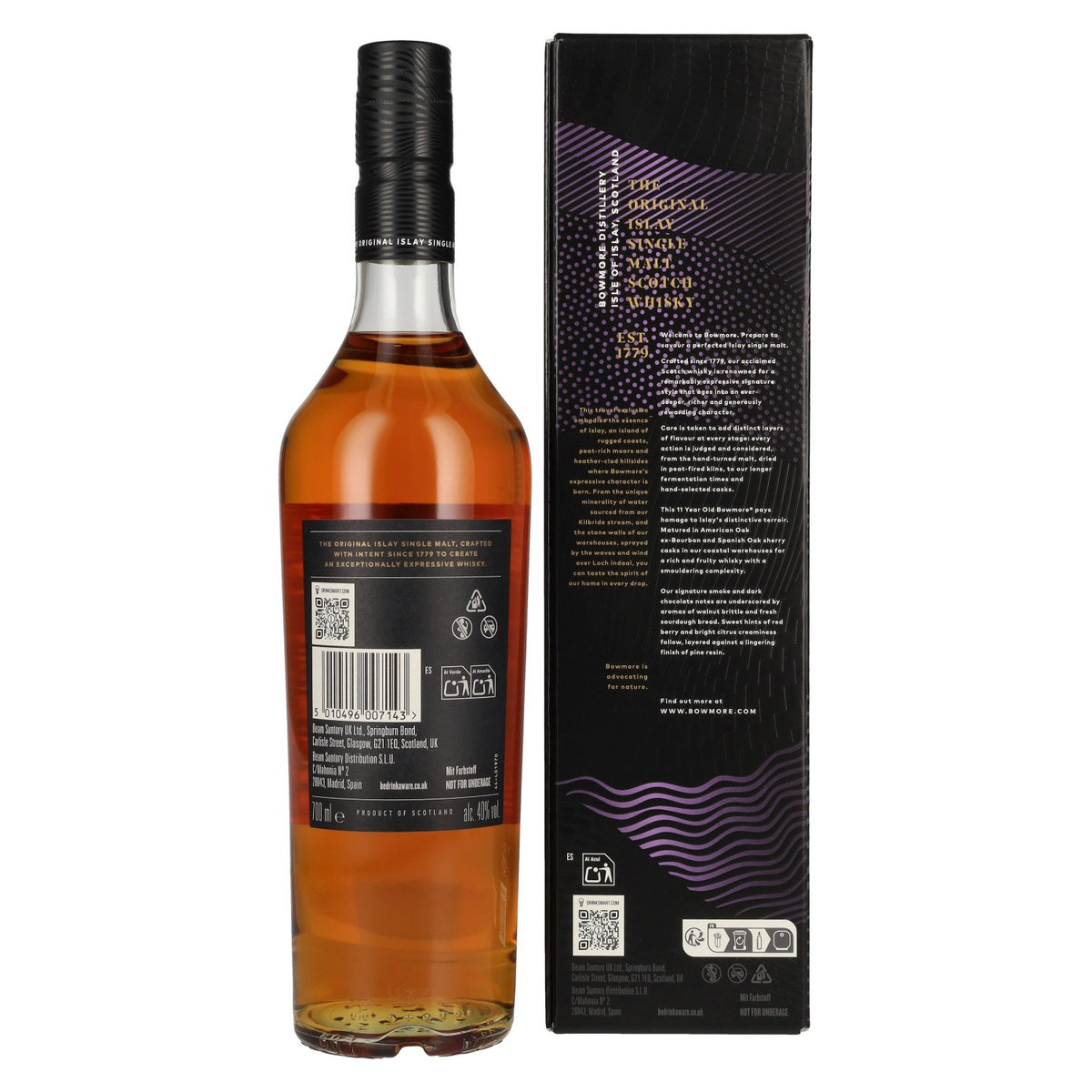 Bowmore 11 Years Old ESSENCE OF ISLAY Travel Exclusive 40% Vol. 0,7l in Geschenkbox