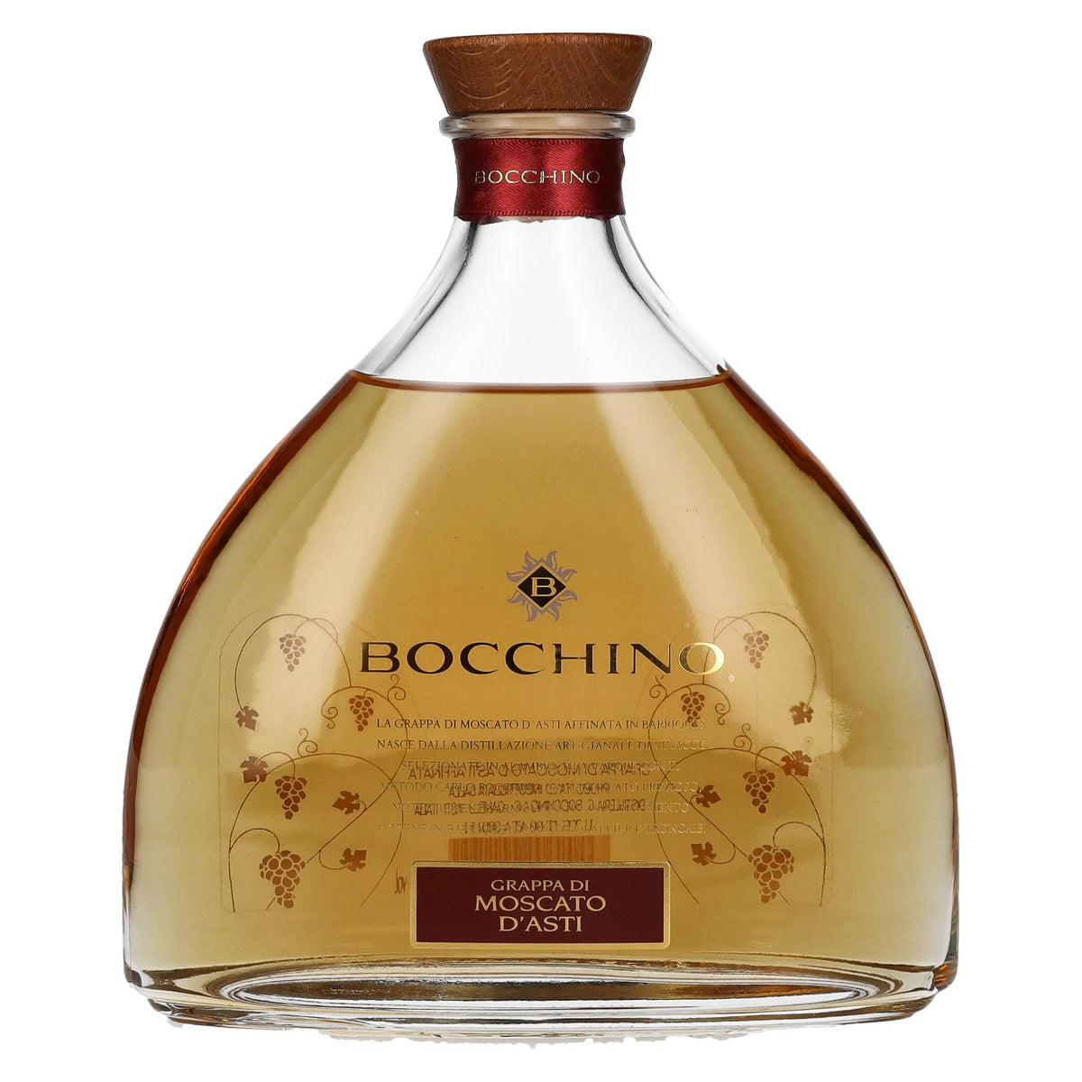 Bocchino Grappa di MOSCATO D'ASTI in barriques 40% vol. 0,7 l