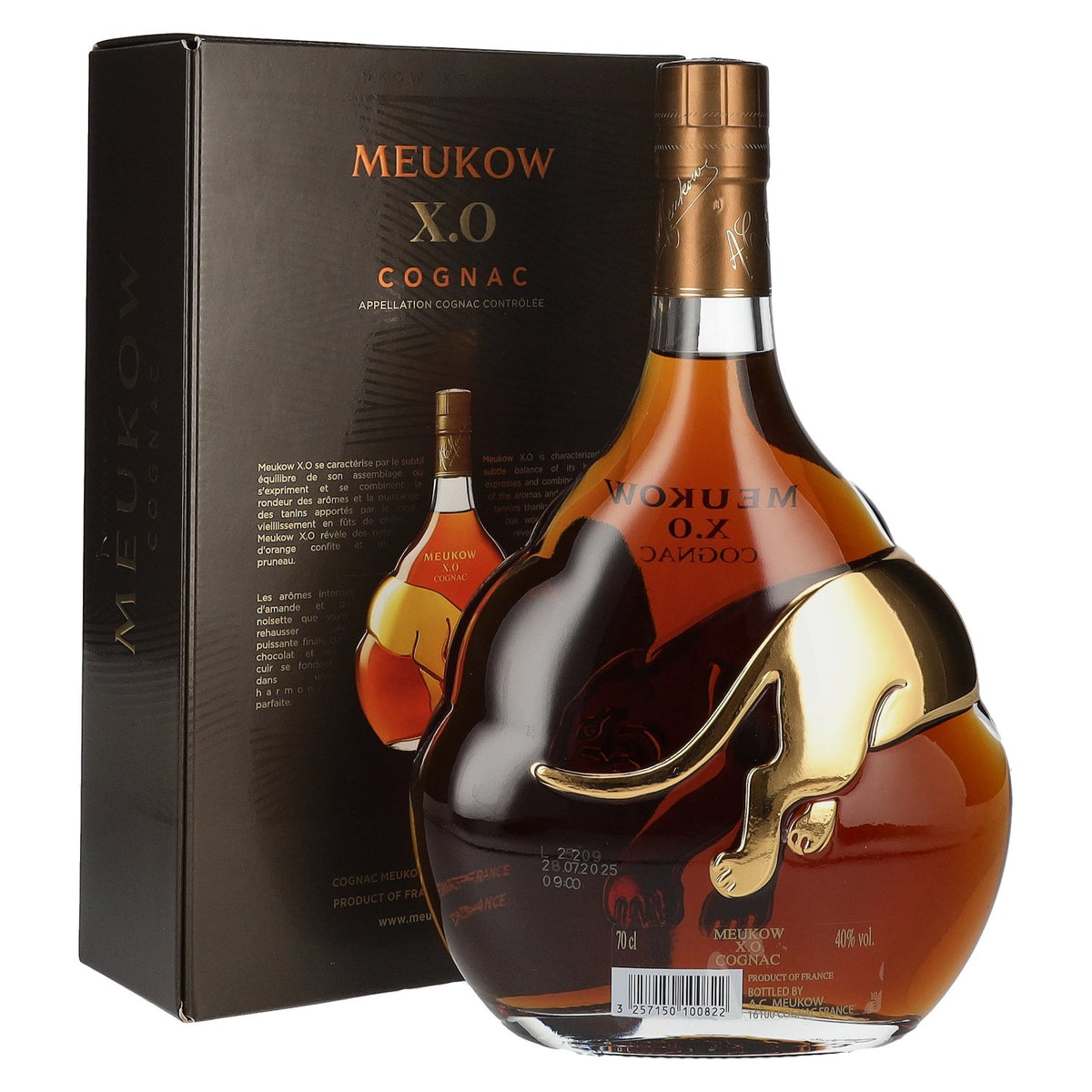 Meukow X.O. Cognac Gold 40% Vol. 0,7l in Geschenkbox