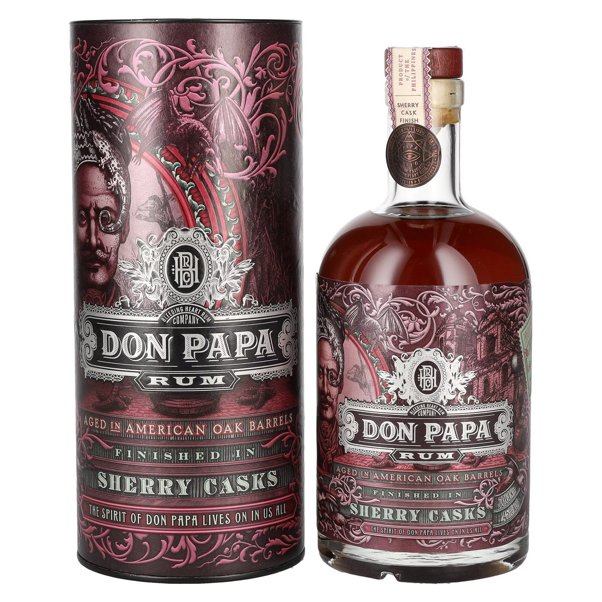 Don Papa Rum Sherry Casks 45% vol. 0.7 l in a gift box