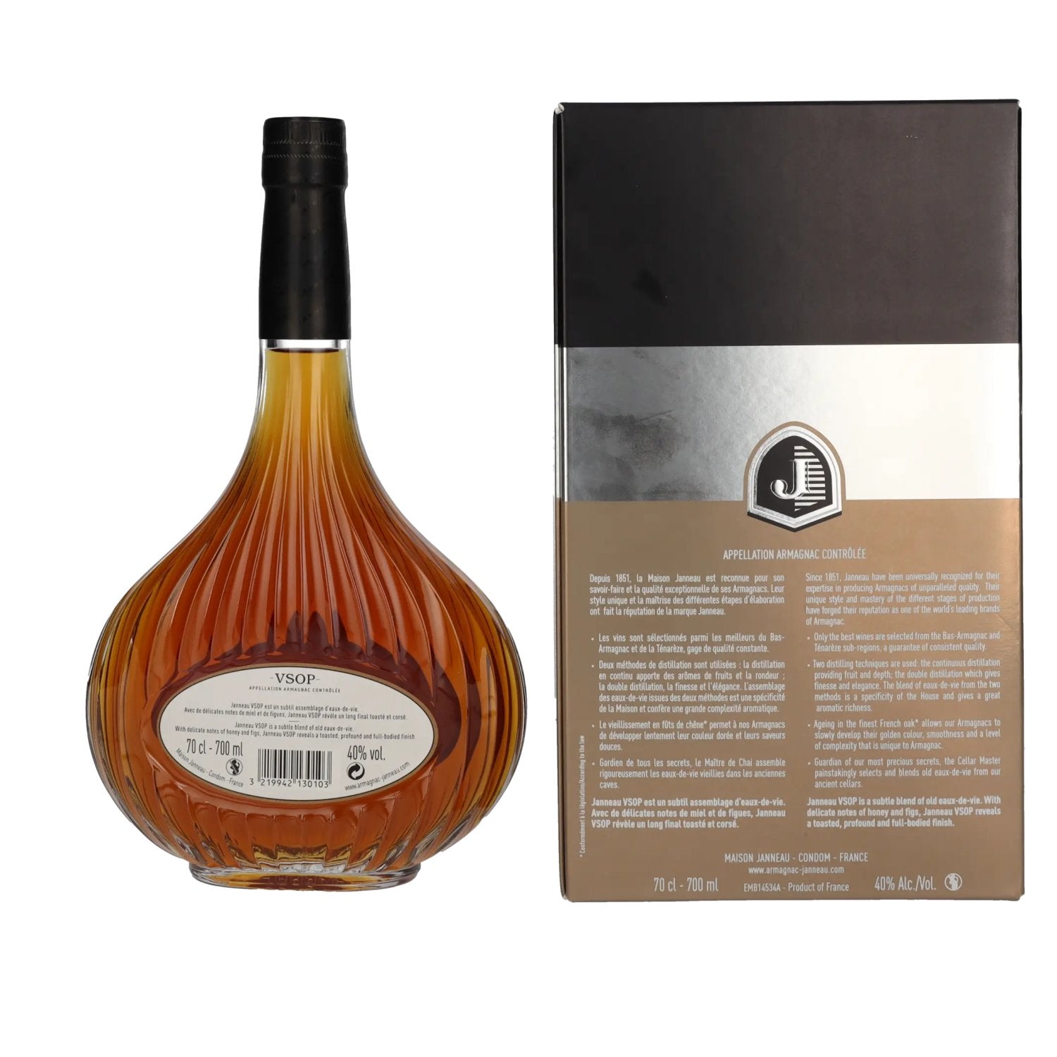 Janneau VSOP Grander Armagnac 40% Vol. 0,7l in geschenkverpakking
