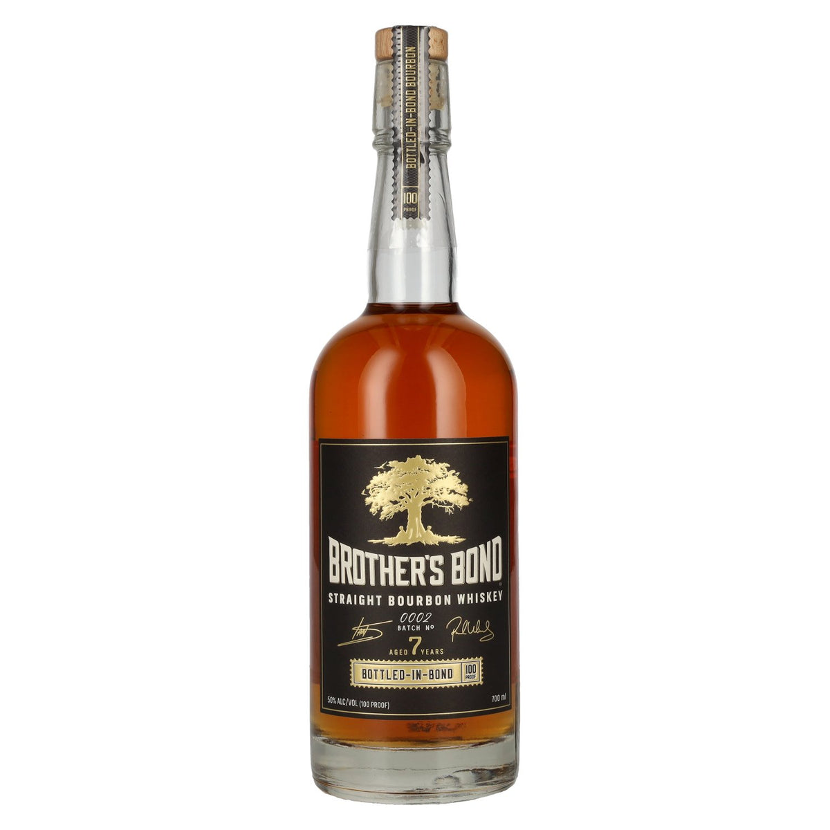 Brother's Bond, bourbon pur « Bottled-In-Bond » de 7 ans d'âge, lot n° 0002, 50 % vol., 0,7 l