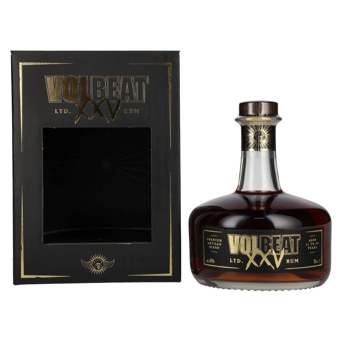 Volbeat XXV Premium Artisan Blend Rhum Édition limitée 43 % vol. 0,7 l dans un coffret cadeau