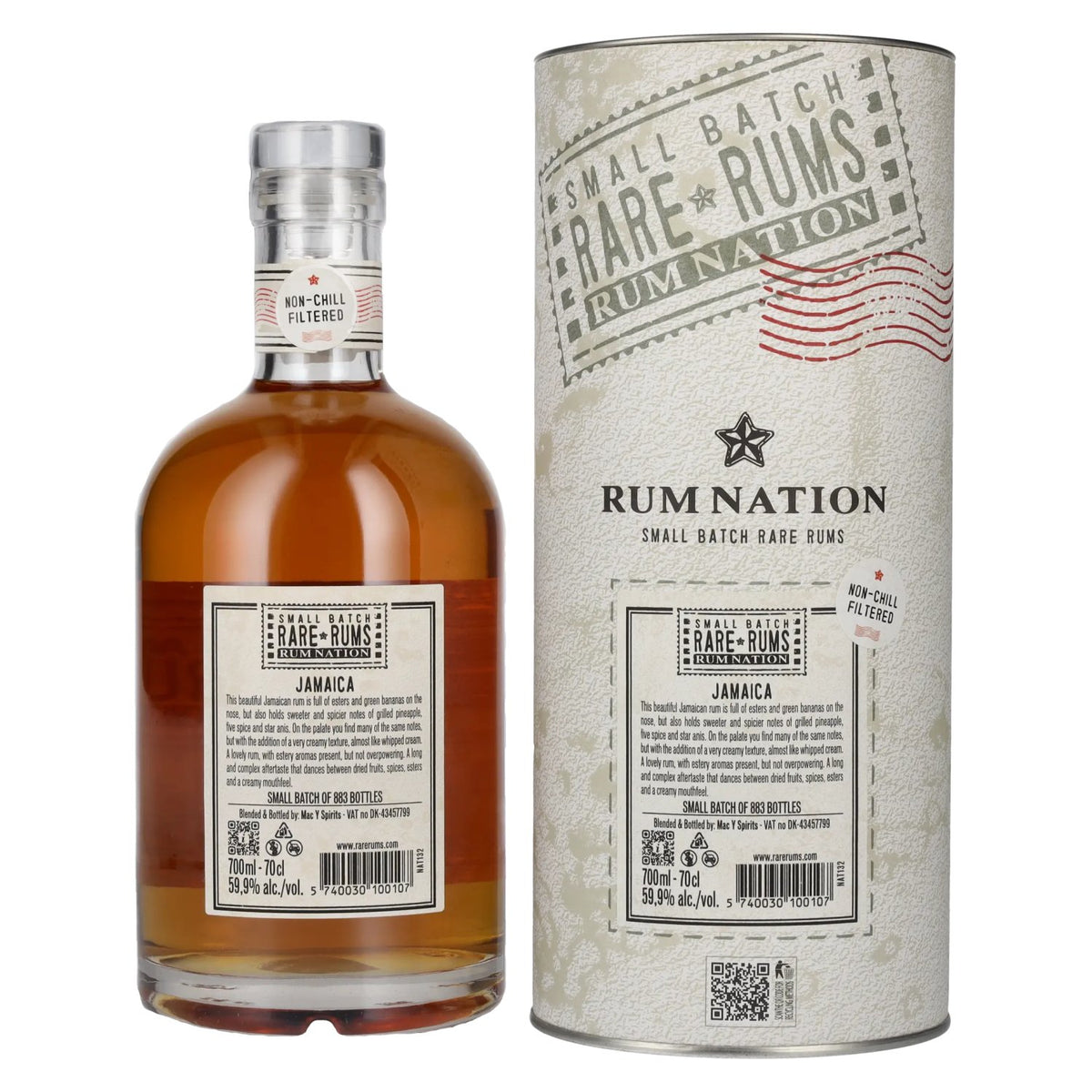 Rum Nation Rare Rum JAMAICA 2017/2024 59.9% vol. 0.7 l in a gift box