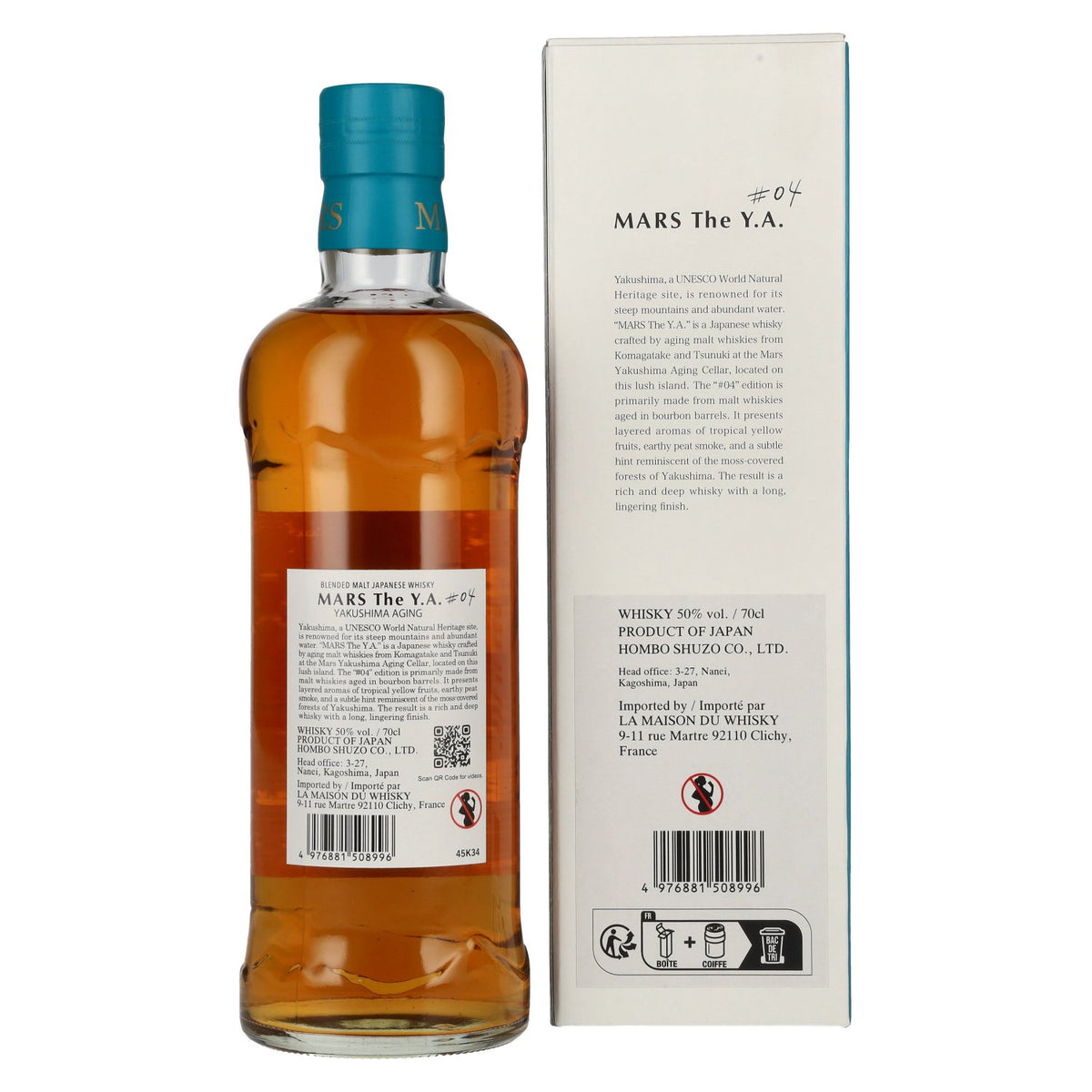 Mars Whisky The Y.A. Blended Malt Japanese Whisky #04 50% vol. 0.7 l in a gift box