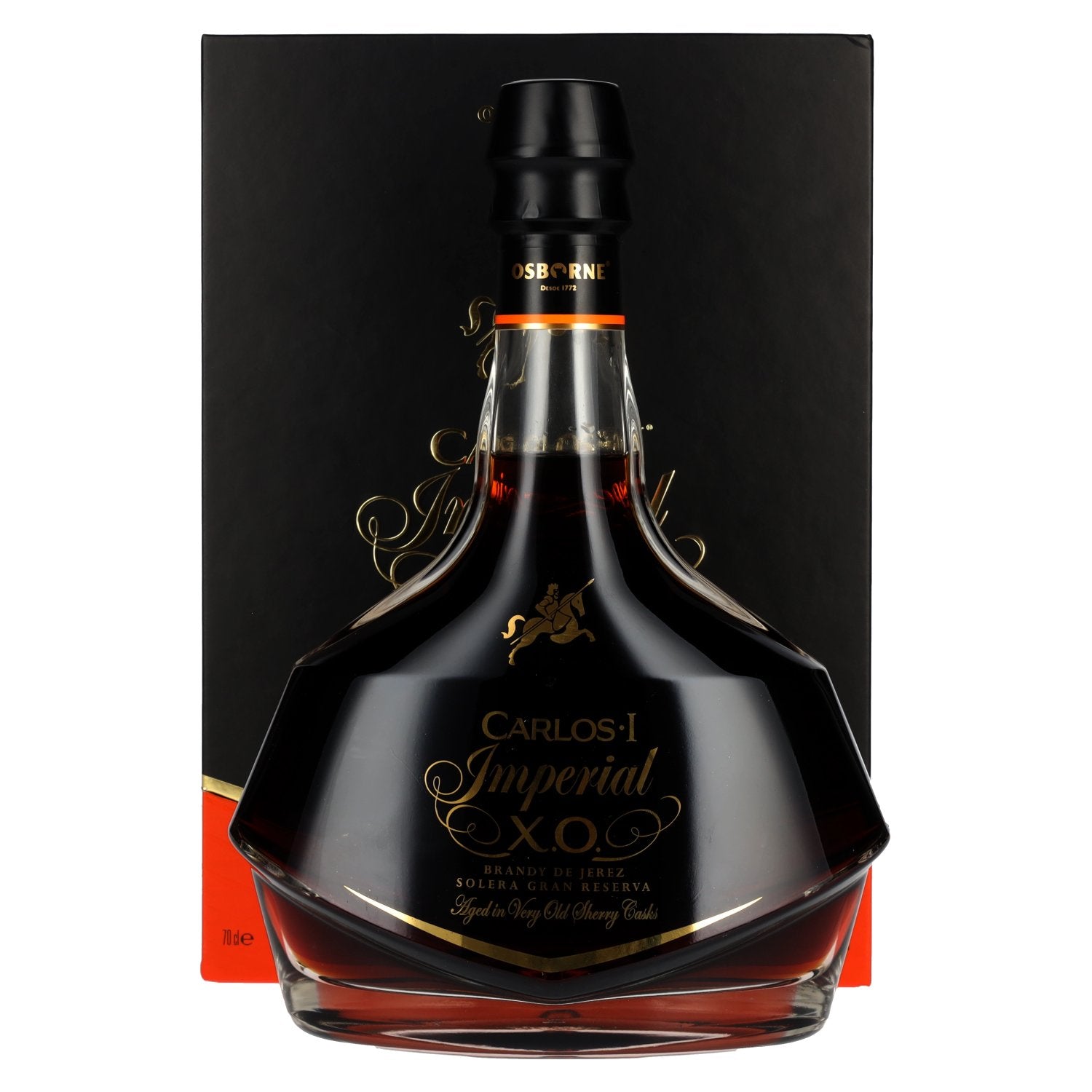 Carlos I Imperial X.O. Solera Gran Reserva Brandy de Jerez 40% vol. 0,7l en coffret cadeau