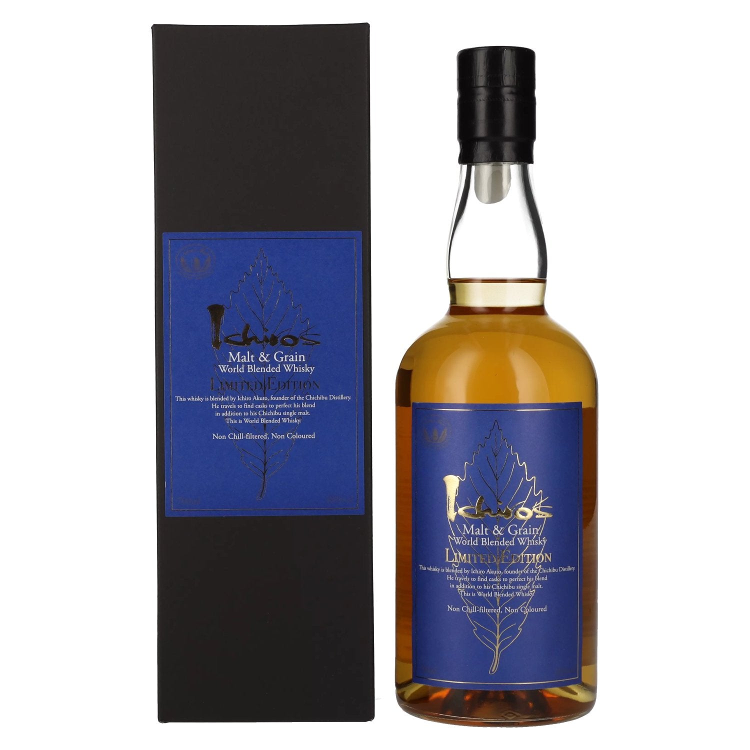 Chichibu Ichiro's Malt &amp; Grain World Blended Whisky 48% vol. 0,7l en boîte cadeau