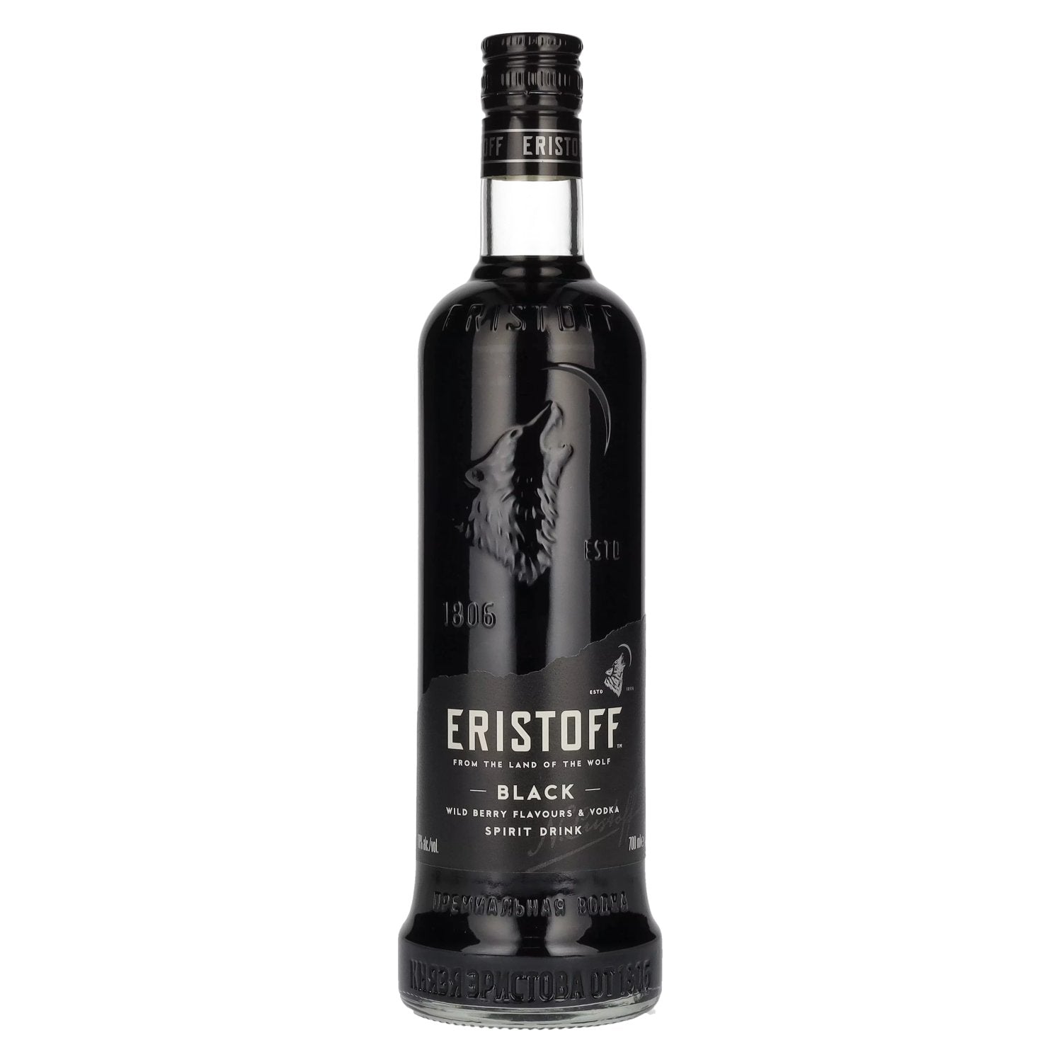 Eristoff Black Wild Berry Flavours &amp; Vodka 18% Vol. 0,7l