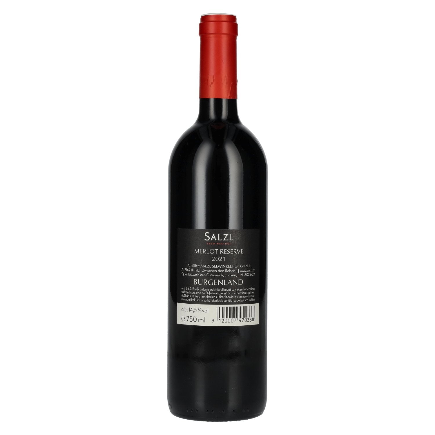 Salzl Merlot Reserve 2021 14,5% Vol. 0,75l