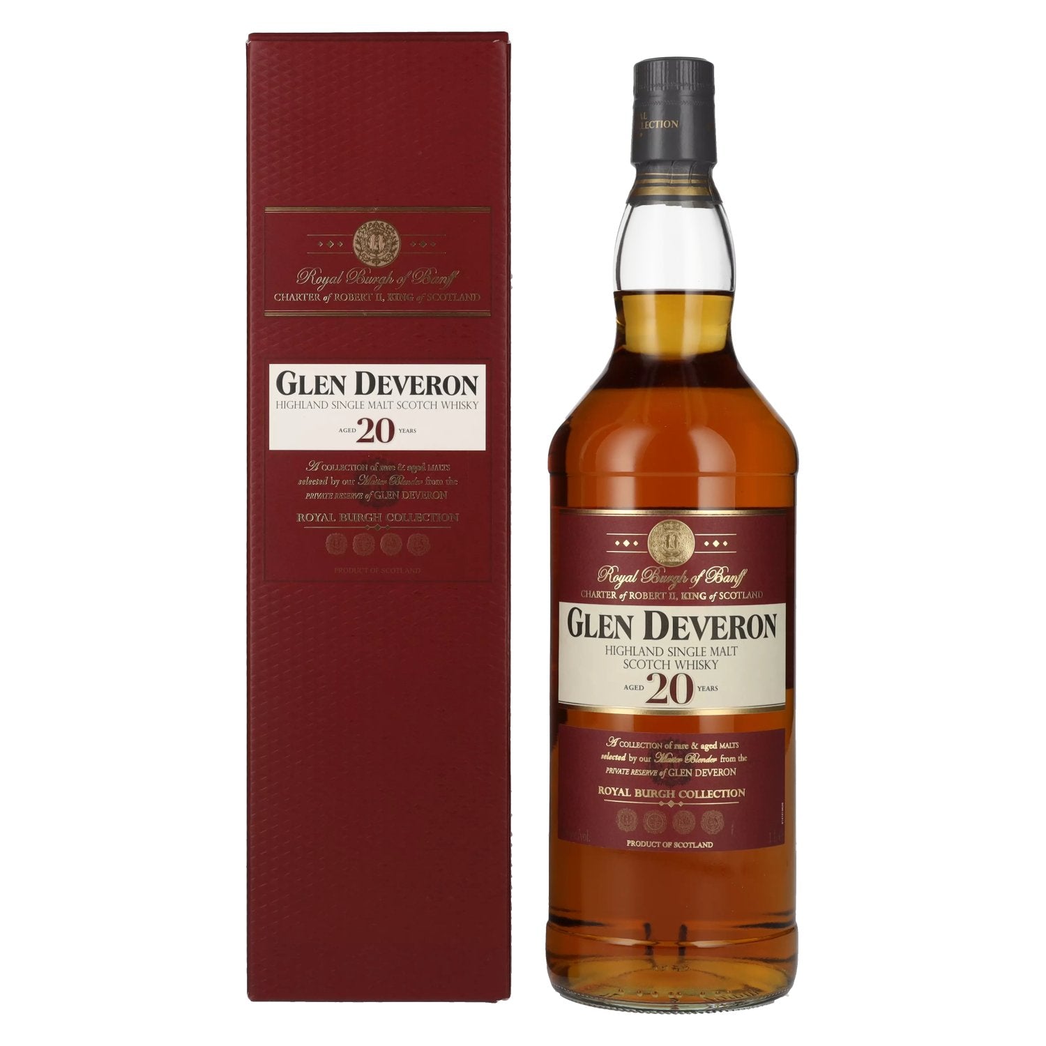 Glen Deveron 20 Years Old Highland Single Malt 40% Vol. 1l in Geschenkbox