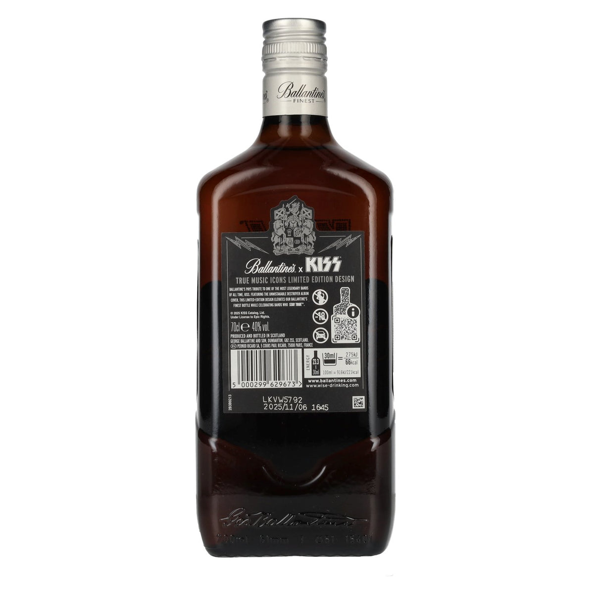 Ballantine's FINEST Blended Scotch Whisky KISS Limited Edition 40% vol. 0.7 l