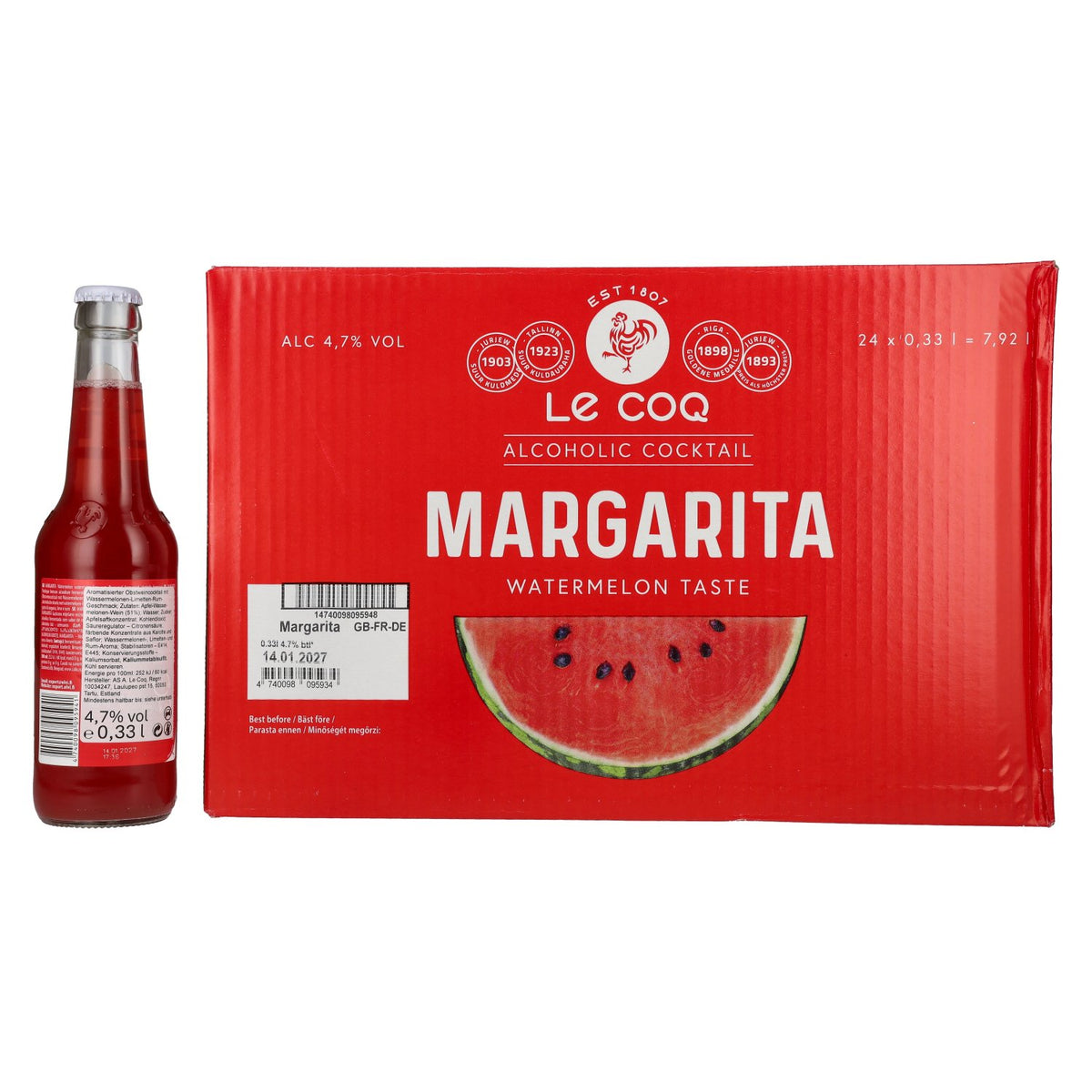 Le Coq MARGARITA 4,7% vol. 24 x 0,33 l