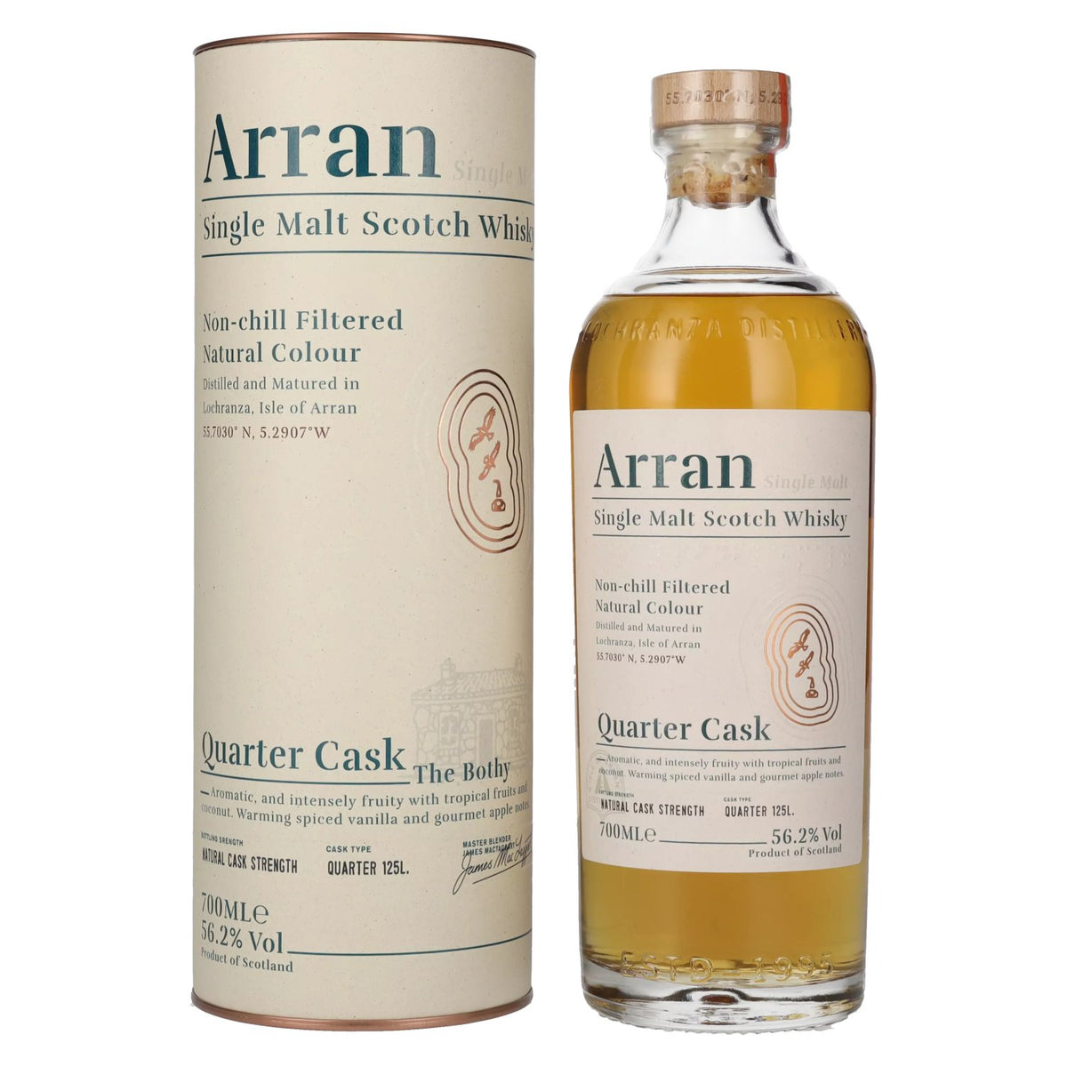 Arran Quarter Cask THE BOTHY 56.2% vol. 0.7 l in a gift box