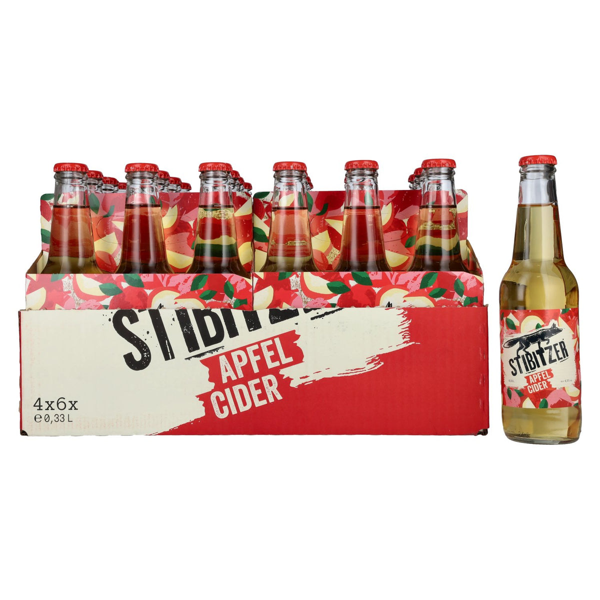 Stibitzer Apfel Cider 4,5% Vol. 4x6x0,33l