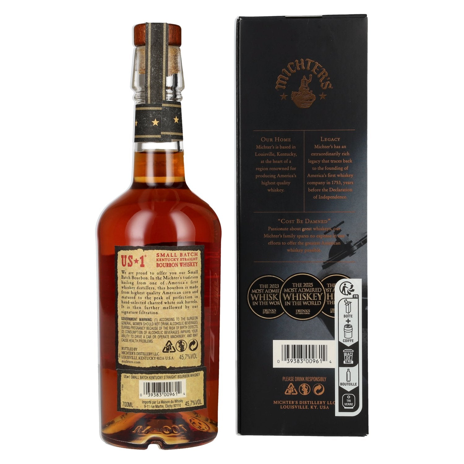 Michter's US*1 Small Batch Kentucky Straight Bourbon Whiskey 45,7% Vol. 0,7l in geschenkverpakking