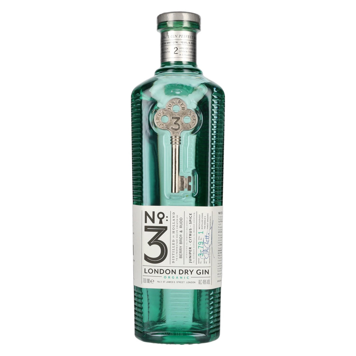 No. 3 London Dry Gin Organic 46% vol. 0.7 l