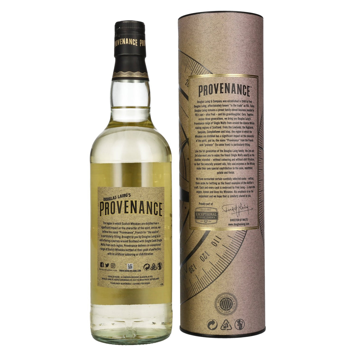 Douglas Laing PROVENANCE Coastal Collection Caol Ila 8 Years Old 2012 46% ABV 0.7l in a gift box