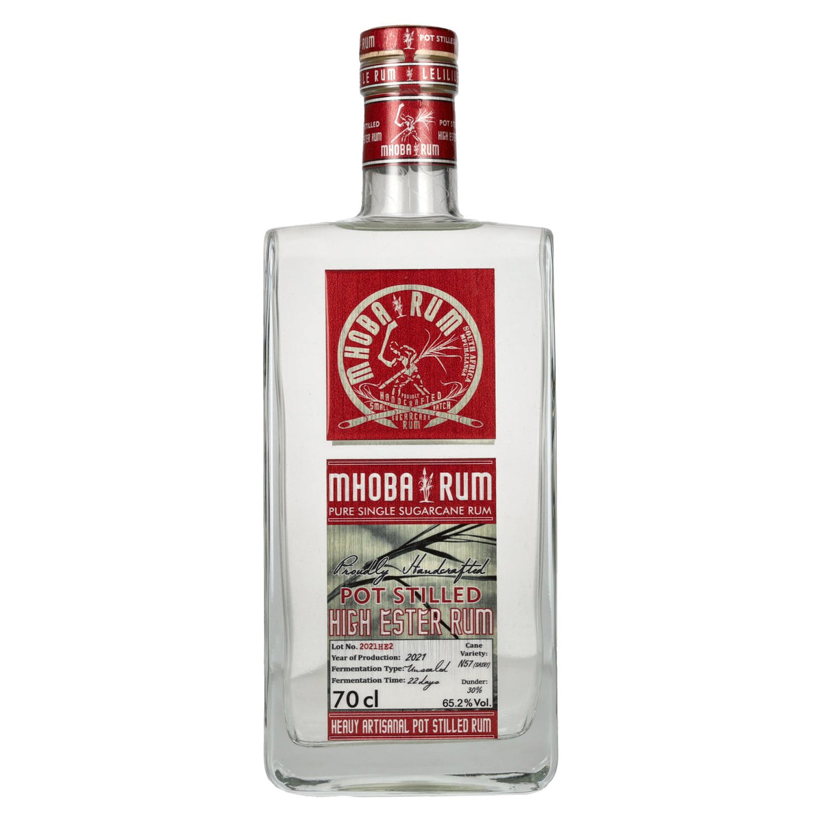 MHOBA Rum Pot Stilled HIGH ESTER Rum 65.2% vol. 0.7 l