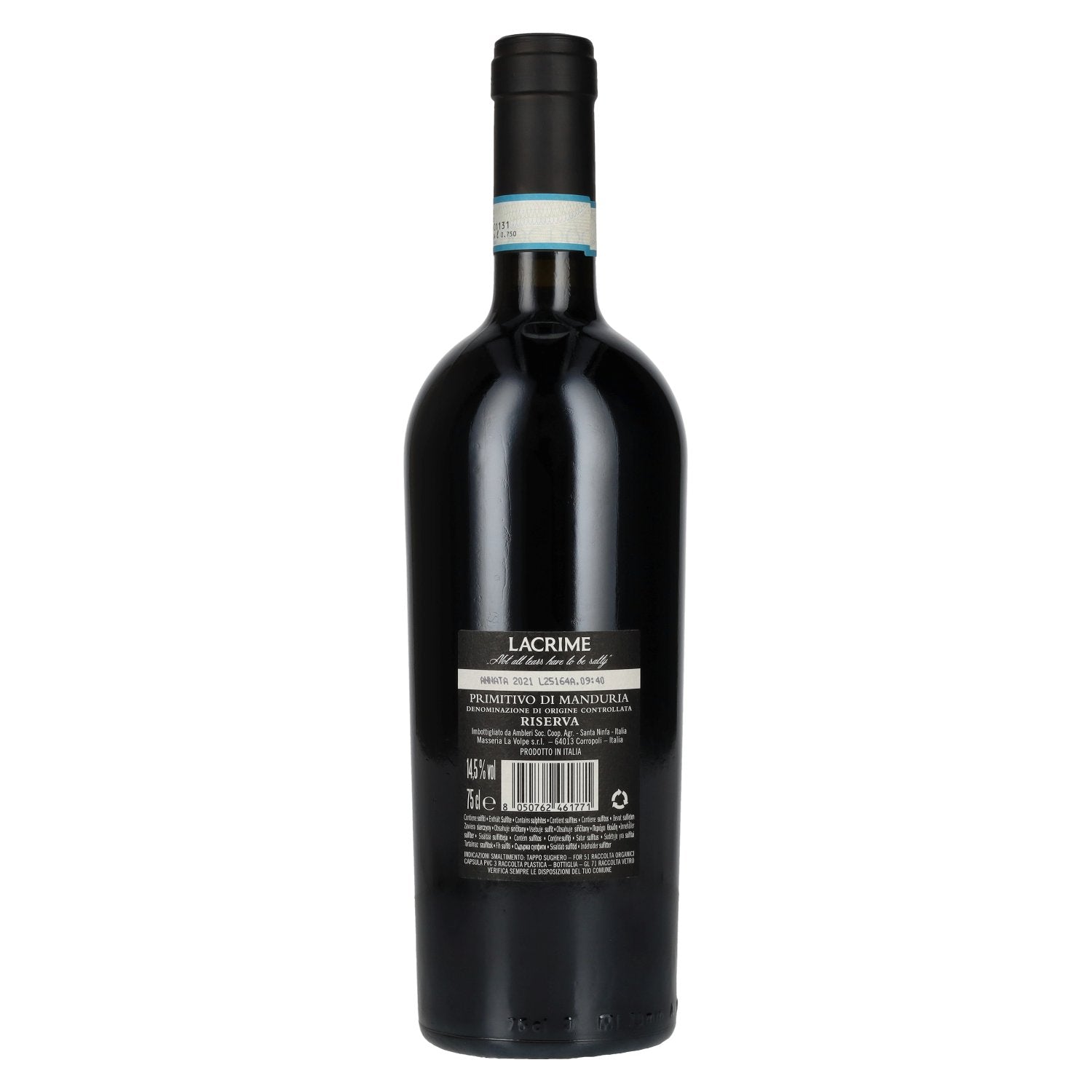 Lacrime Primitivo di Manduria Riserva 2021 14,5% Vol. 0,75l