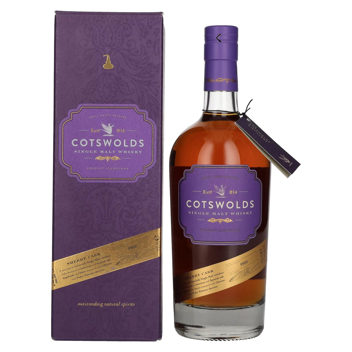 Cotswolds SHERRY CASK Single Malt Whisky 57.4% ABV 0.7l in a gift box