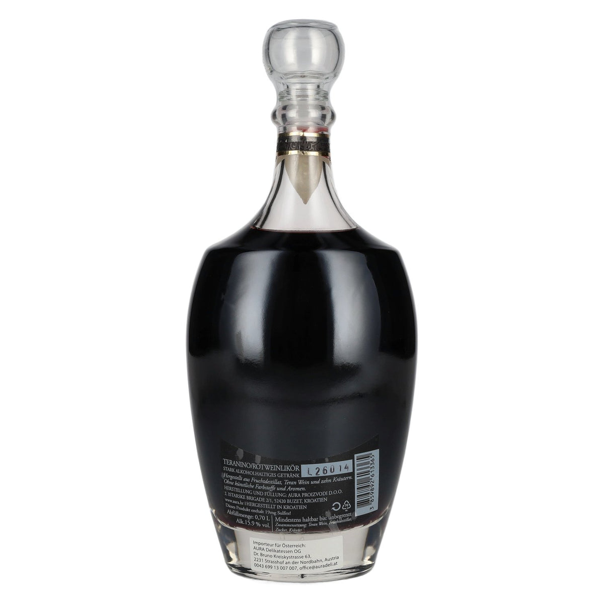 Liqueur de vin rouge Aura Teranino 15,9 % vol. 0,7 l