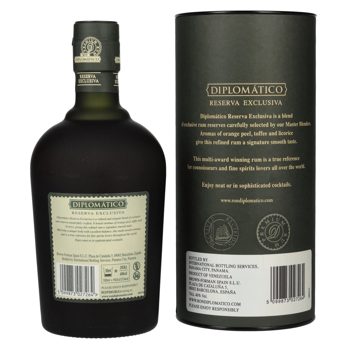Diplomático RESERVA EXCLUSIVA Aged Rum 40% vol. 0.7 l in a gift box