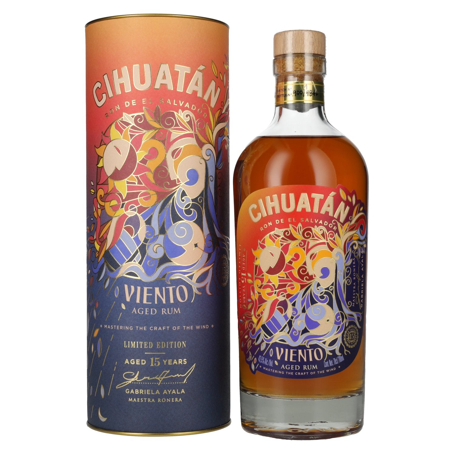 Cihuatán VIENTO Rum Limited Edition 43,5% Vol. 0,7l in geschenkverpakking