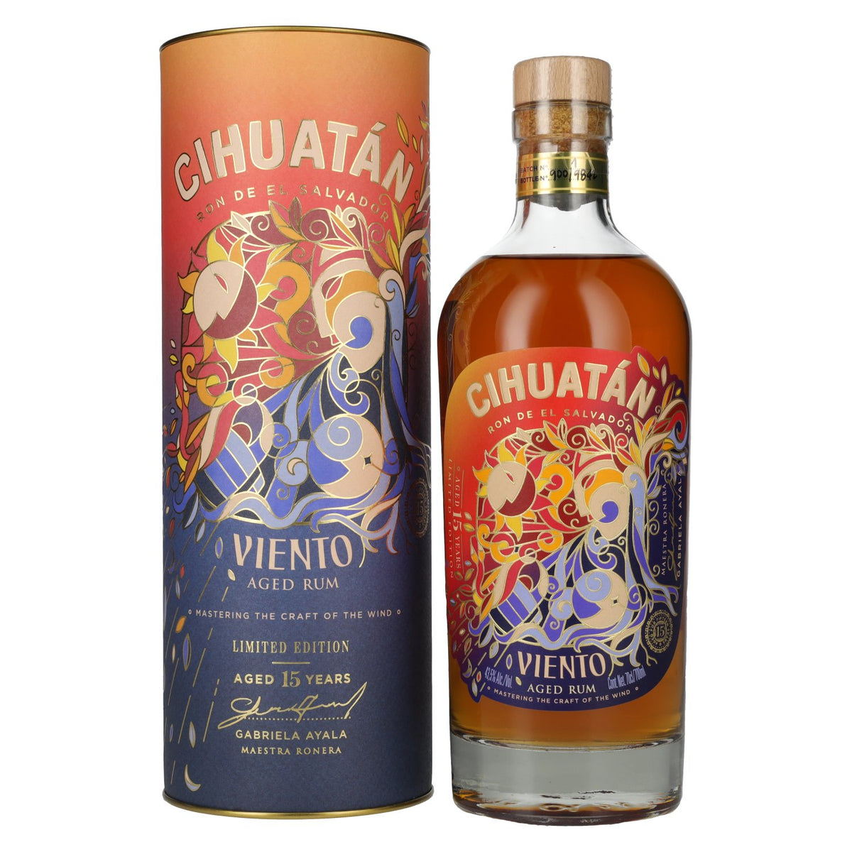 Rhum Cihuatán VIENTO Édition limitée 43,5 % vol., 0,7 l, dans un coffret cadeau