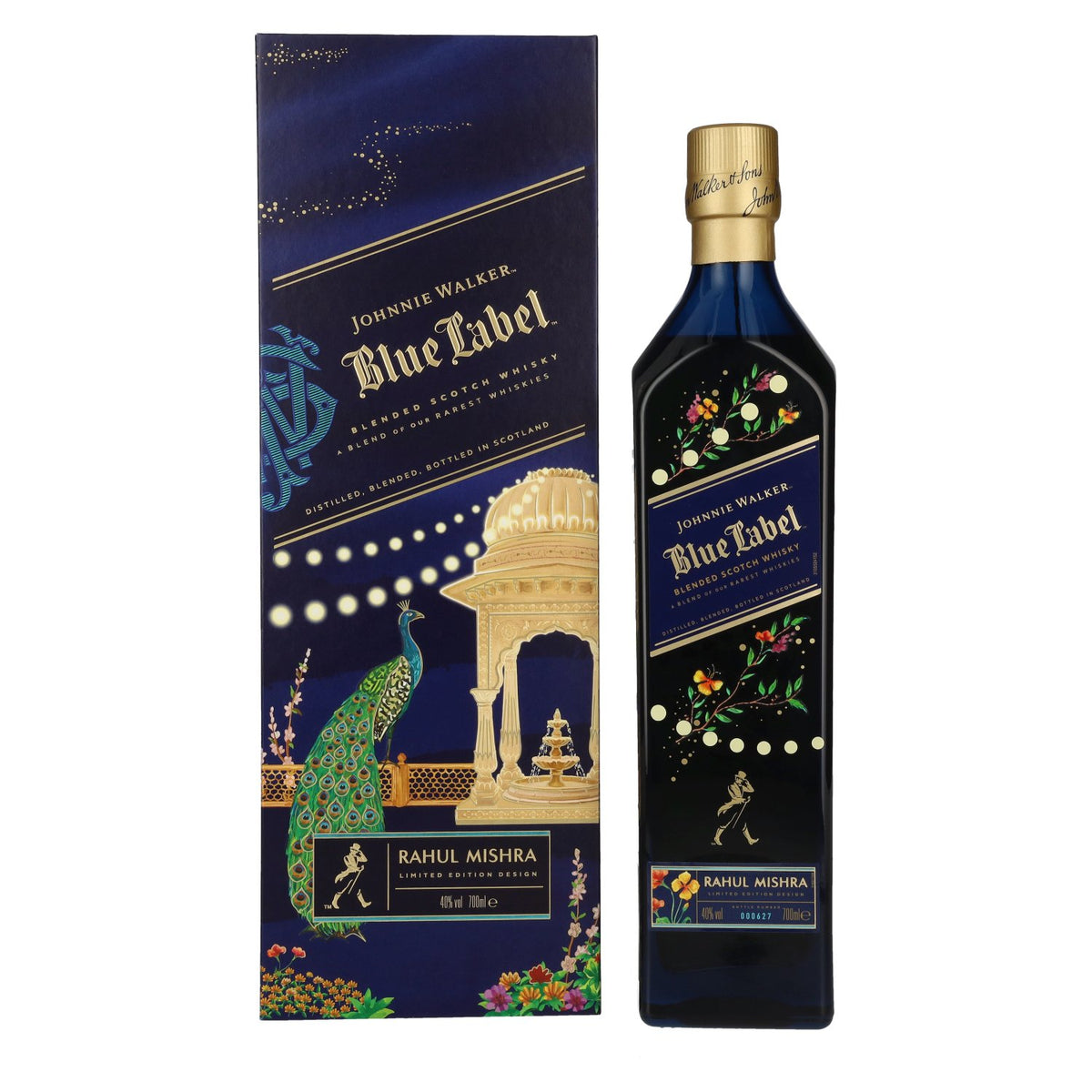 Johnnie Walker Blue Label Rahul Mishra Blended Scotch Whisky 40% vol. 0.7l in a gift box