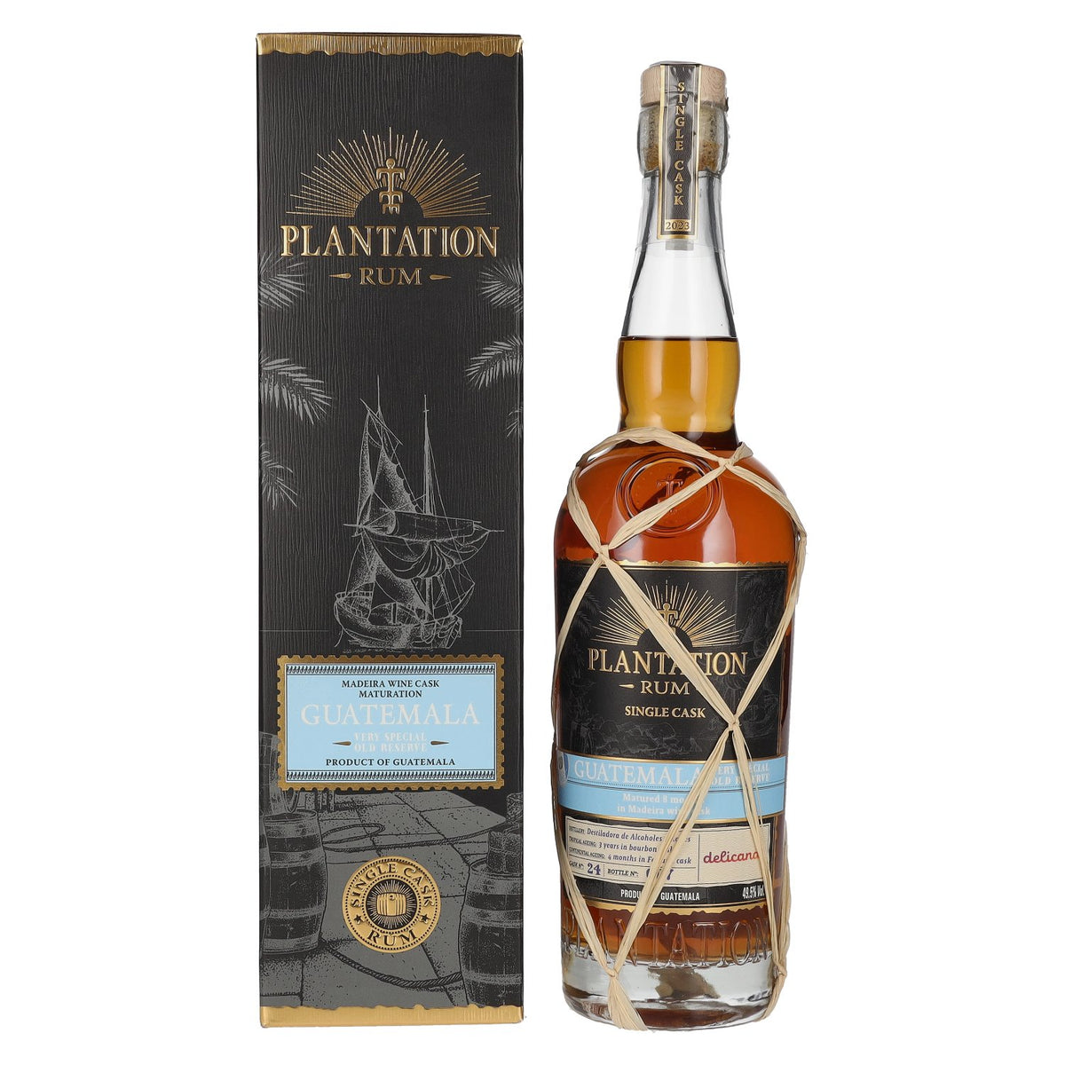 Plantation Rum GUATEMALA VSOR Madeira Finish van delicando 2023 49,5% vol. 0,7 l in geschenkverpakking