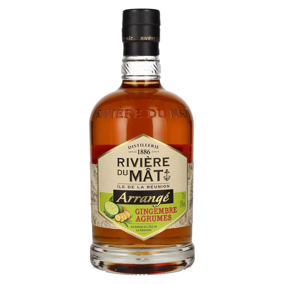Rivière du Mât Ginger and Citrus Liqueur 35% ABV 0.7l
